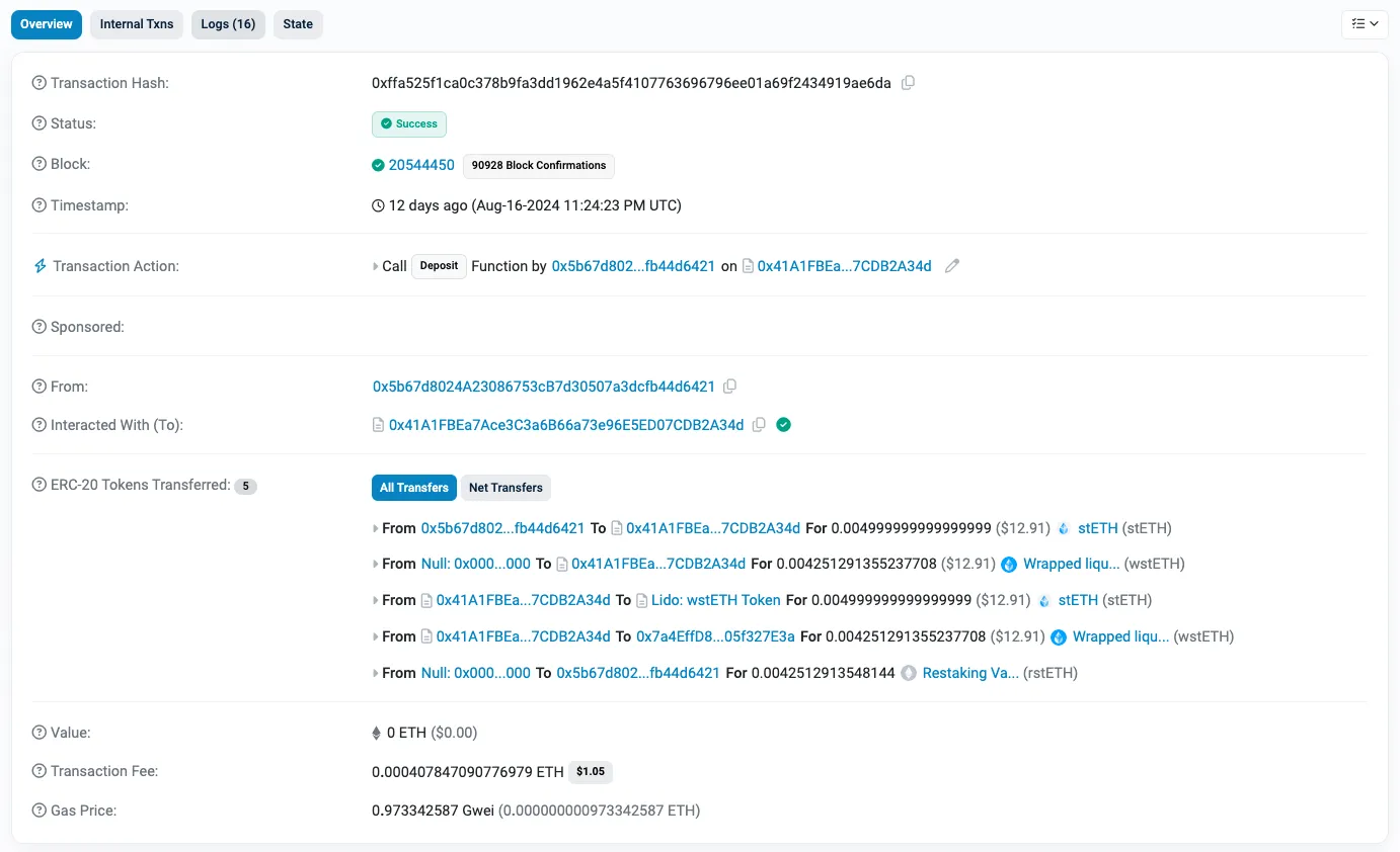 Etherscan Transaction Explorer